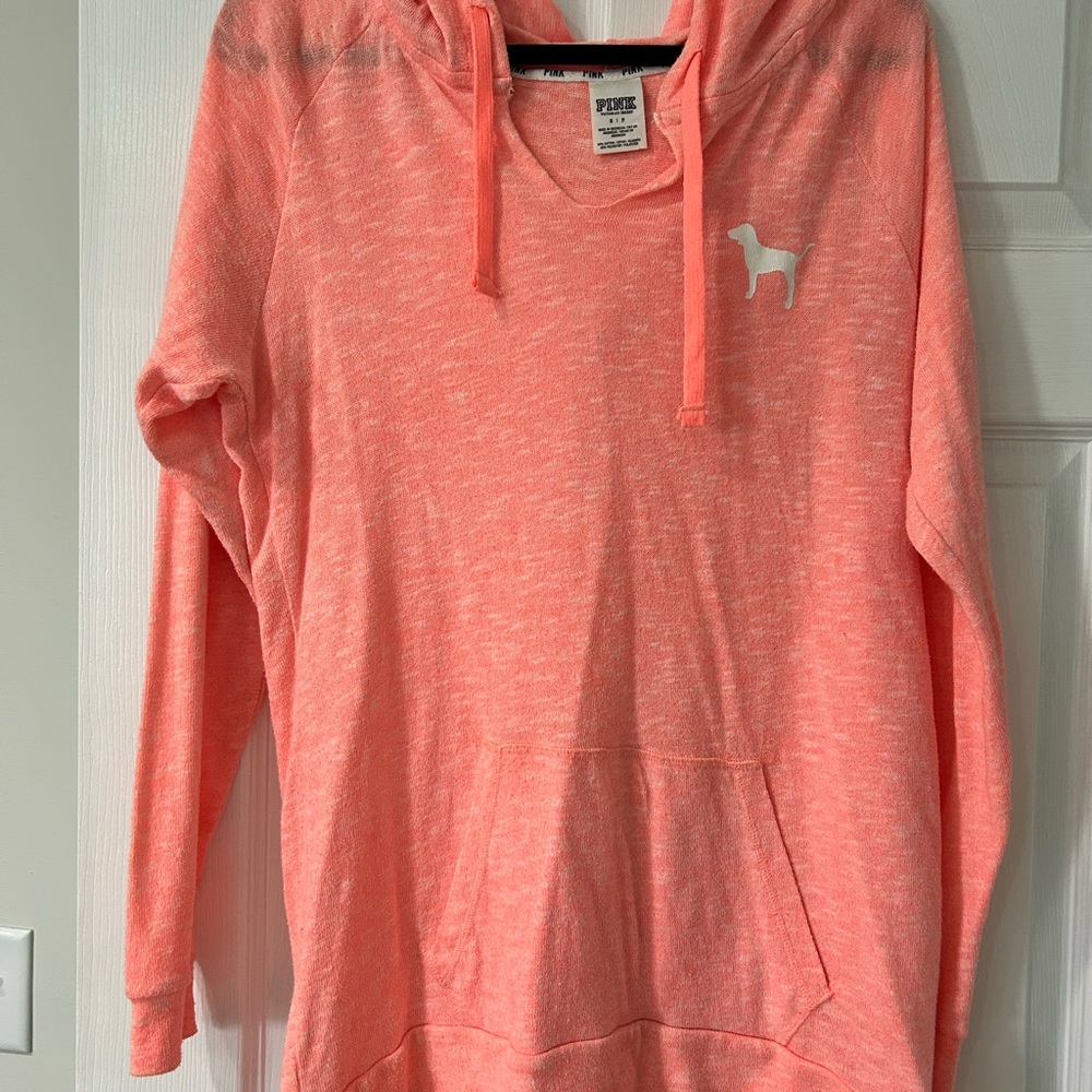 Victoria's Secret Pink Textured Hoodie Sweater